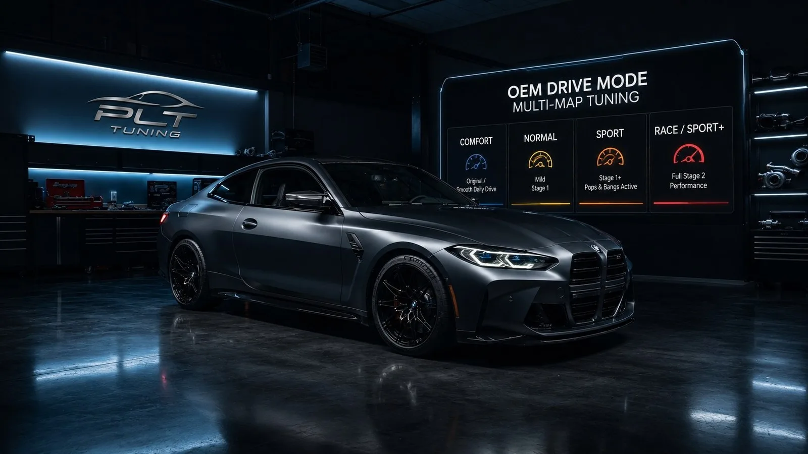 OEM Drive Mode Multi-Map Tuning met meerdere rijmodi